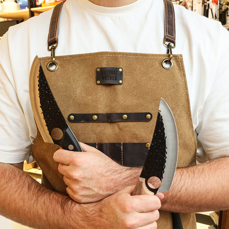 Premium Canvas & Leather Apron (Brown)