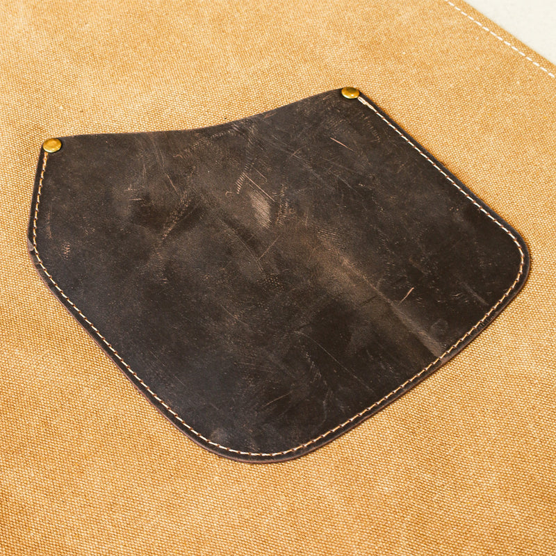 Premium Canvas & Leather Apron (Brown)