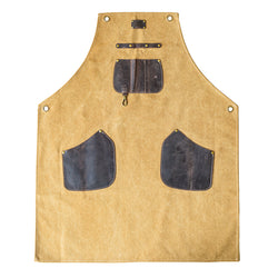 Shinrai Knives - Premium Canvas & Leather Apron (Brown)