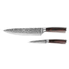 Hammered Stainless Steel 2-Piece Knife Set - Chef's Knife + Paring Knife
