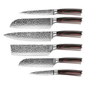 Hammered Stainless Steel Series 6-piece Knife Set