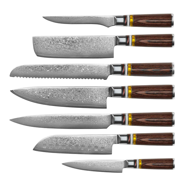 Micarta Jewels Serie - 7 piece set