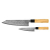 Takumi Kaza 2-piece Damascus Knife Set - Kiritsuke + Paring Knife