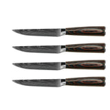 Damascus Print 4 Steak knives