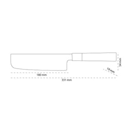 Shinrai Knives - Takumi Kaza Damascus Nakirimes 18 cm