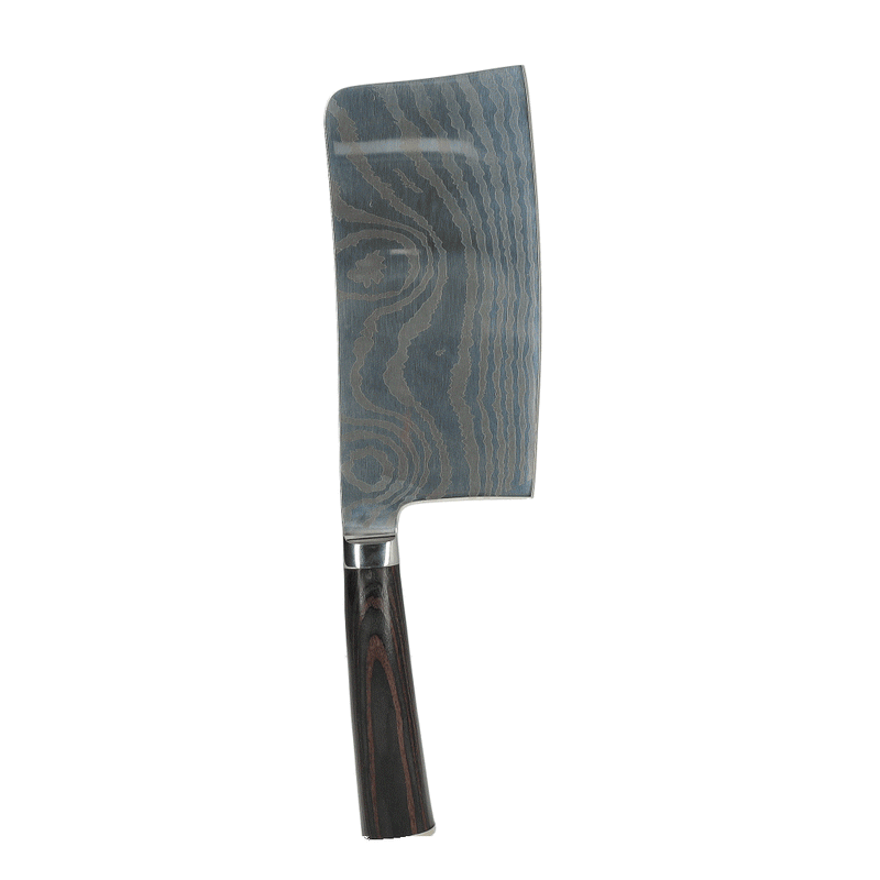 Damascus Print Chinese Chef's Knife 18 cm