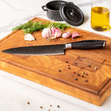 Damascus Pakka Wood Damascus 6-piece knife set