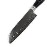 Damascus Pakka Wood - Santoku Knife 18 cm