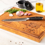 Damascus Pakka Wood Series - Slicing Knife