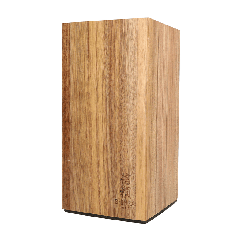 Shinrai Knives - Magnetic Knife Block Rotate - Acacia Wood