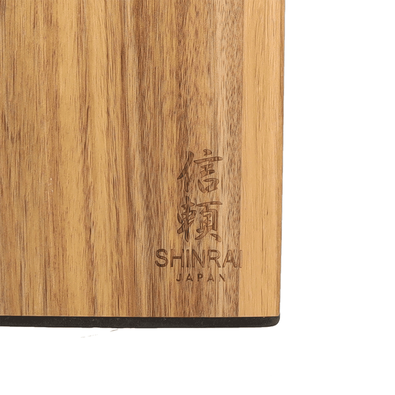 Shinrai Knives - Magnetic Knife Block Rotate - Acacia Wood