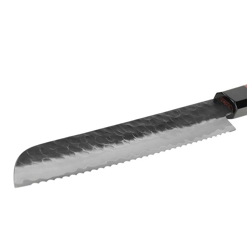 Shinrai Knives - Kurayami Damascus Bread Knife 20 cm