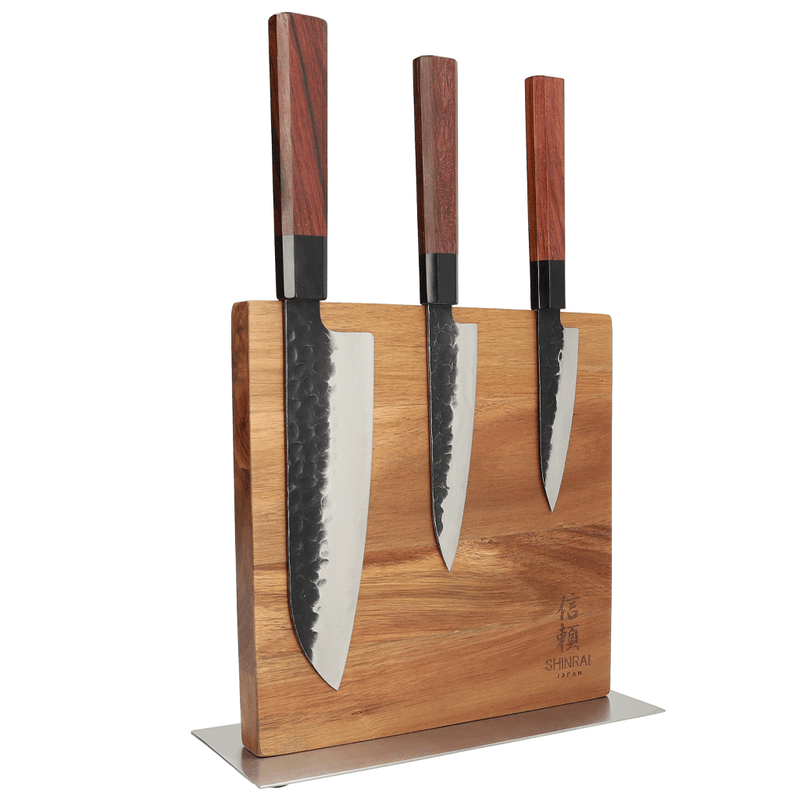 Magnetic Knife Block Cito Double Sided, Acacia Wood