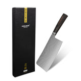Shinrai Knives - Damascus Print Chinese Chef's Knife 18 cm
