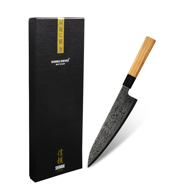Takumi Kaza Damascus Chef's Knife 20 cm