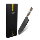 Shinrai Knives - Eclipse Series Damascus Santoku Knife 18