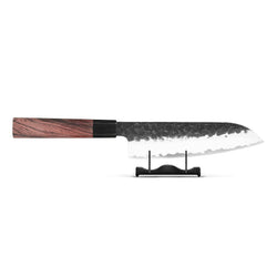 Shinrai Knives - Kurayami Damascus Santoku knife 18 cm