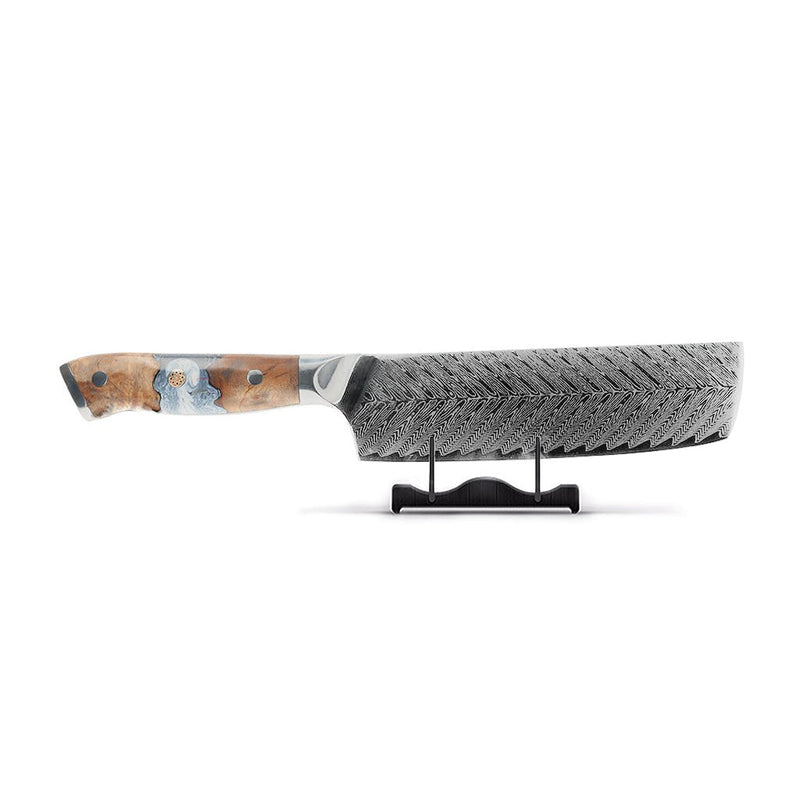 Shinrai Knives - Eclipse Series Damascus Nakirimes 18 cm