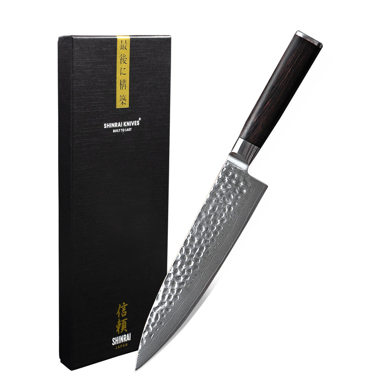 Hammered Damascus BR - Chef's Knife 20 cm