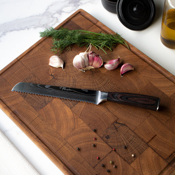 Damascus Print series - Bread knife