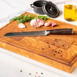Damascus Print series - Bread knife