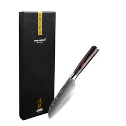 Damascus print series - Small Santoku knife (13cm)