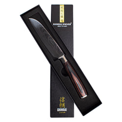 Damascus print series - Small Santoku knife (13cm)