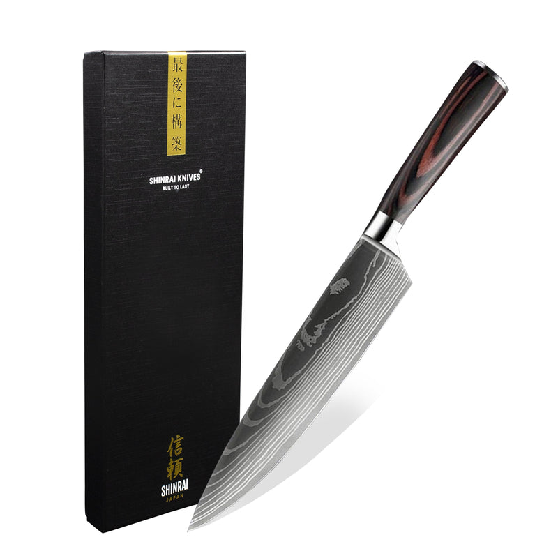 Quality Damascus print - Chef knife 20 cm