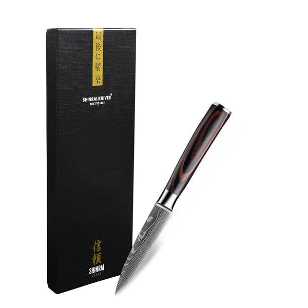 Damascus print series - Paring knife