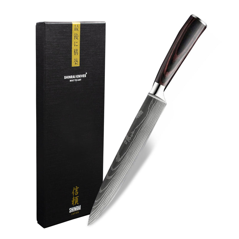 Damascus print series - Slicing knife