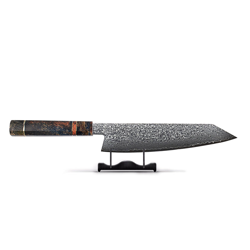 Kiritsuke Octagons Damascus Knife 23 cm - Style 1