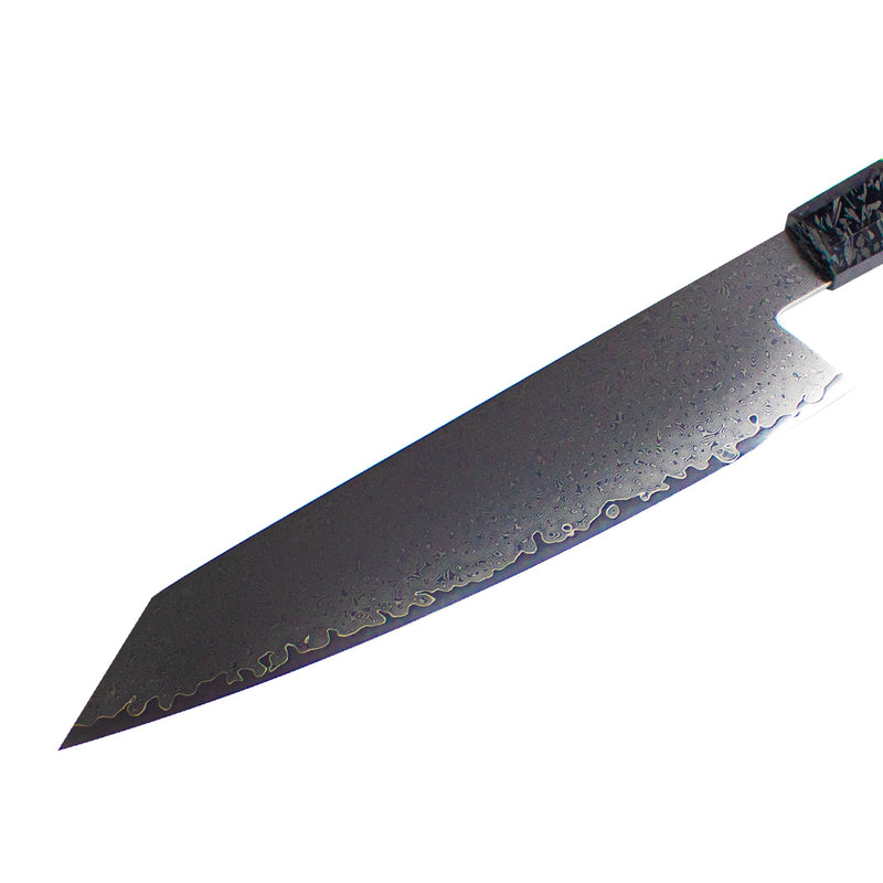 Kiritsuke Octagons Damascus Knife 23 cm - Style 3