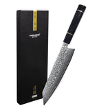 Kiritsuke Octagons Damascus Knife 23 cm - Style 3