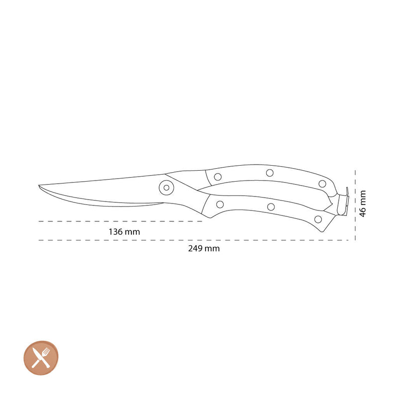 Shinrai Knives - Damascus Print 3-delige Outdoor Messenset