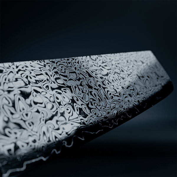 Shinrai Knives - Takumi Kaza Damascus Nakirimes 18 cm