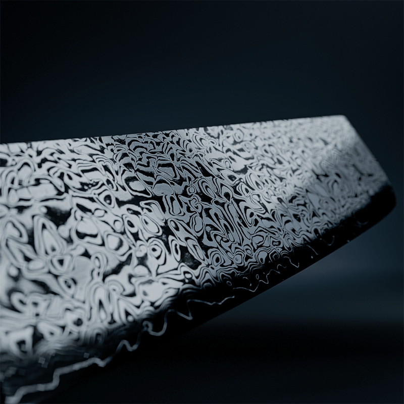 Shinrai Knives - Takumi Kaza Damascus Nakirimes 18 cm