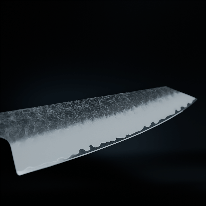 Kurayami Damascus Kiritsuke Knife 20 cm