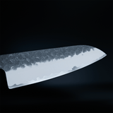 Shinrai Knives - Kurayami Damascus Santoku knife 18 cm