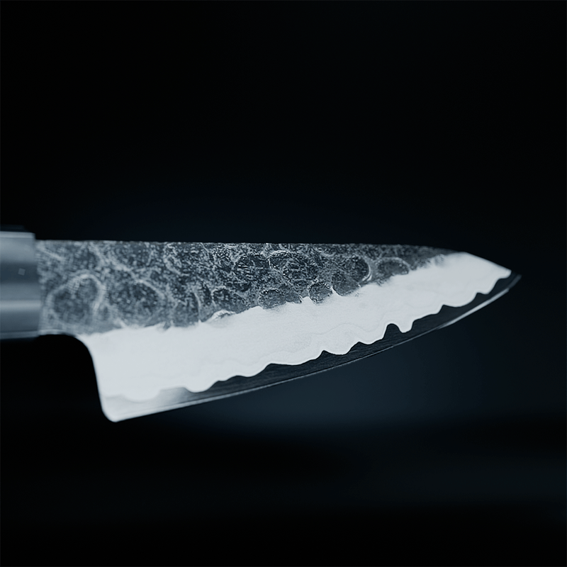 Shinrai Knives - Kurayami Damascus Paring Knife 9 cm