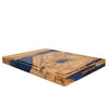 Shinrai Knives - Epoxy Sapphire Cutting Board Olive Wood - 40 x 30 x 3 cm