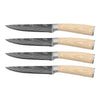 Shinrai Knives - Akari Damascus Print 4 Steak knives 12 cm