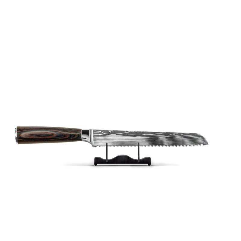 Shinrai Knives - Damascus Print 7-delige Messenset + Messenblok Cito dubbelzijdig Messenset met blok Shinrai Knives 