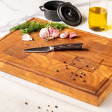 Shinrai Knives - Damascus Print 7-delige Messenset + Messenblok Rotate Messenset met blok Shinrai Knives 