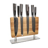 Damascus Print 7-Piece Knife Set + Knife Block Stans