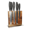 Damask Pakka Wood 6-piece Knife Set + Knife Block Cito double-sided