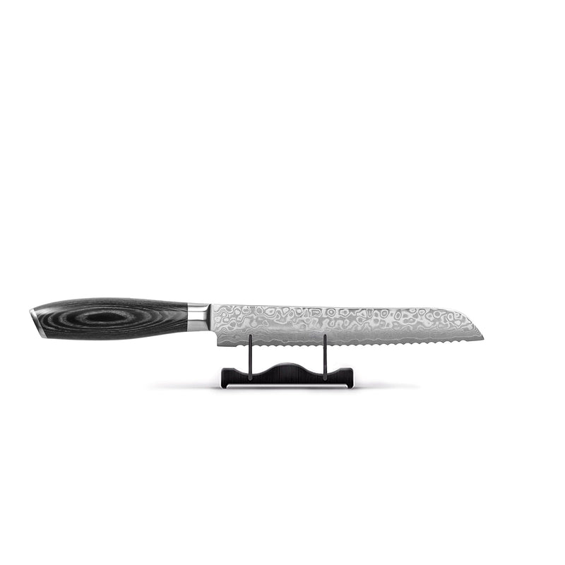 Shinrai Knives - Damast Pakka Wood 6-delige Messenset + Messenblok Cito dubbelzijdig Messenset met blok Shinrai Knives 