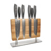 Damask Pakka Wood 6-Piece Knife Set + Knife Block Stans