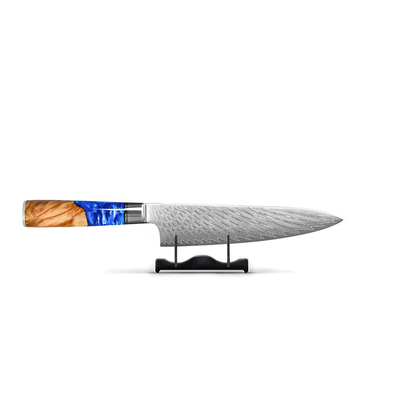 Shinrai Knives - Epoxy Sapphire 6-delige Messenset + Messenblok Rotate Messenset met blok Shinrai Knives 
