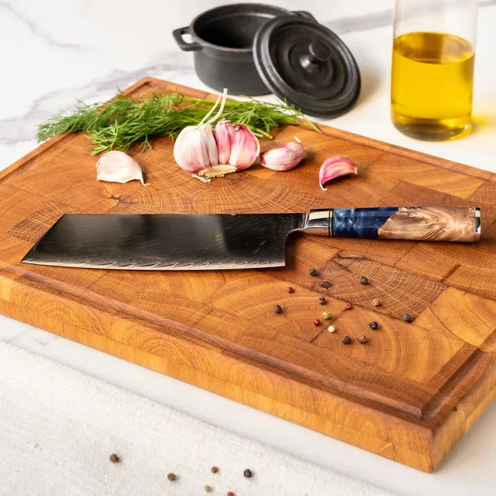 Shinrai Knives - Epoxy Sapphire 6-delige Messenset + Messenblok Rotate Messenset met blok Shinrai Knives 