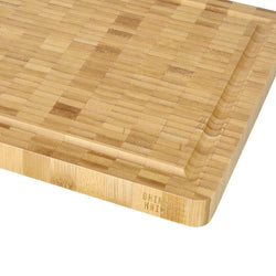 Shinrai Knives - Luxury Cutting Board Bamboo Wood - End Grain - 35 × 25 × 2.5 cm